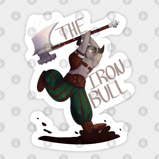 The Iron Bull Sticker by celestialuka